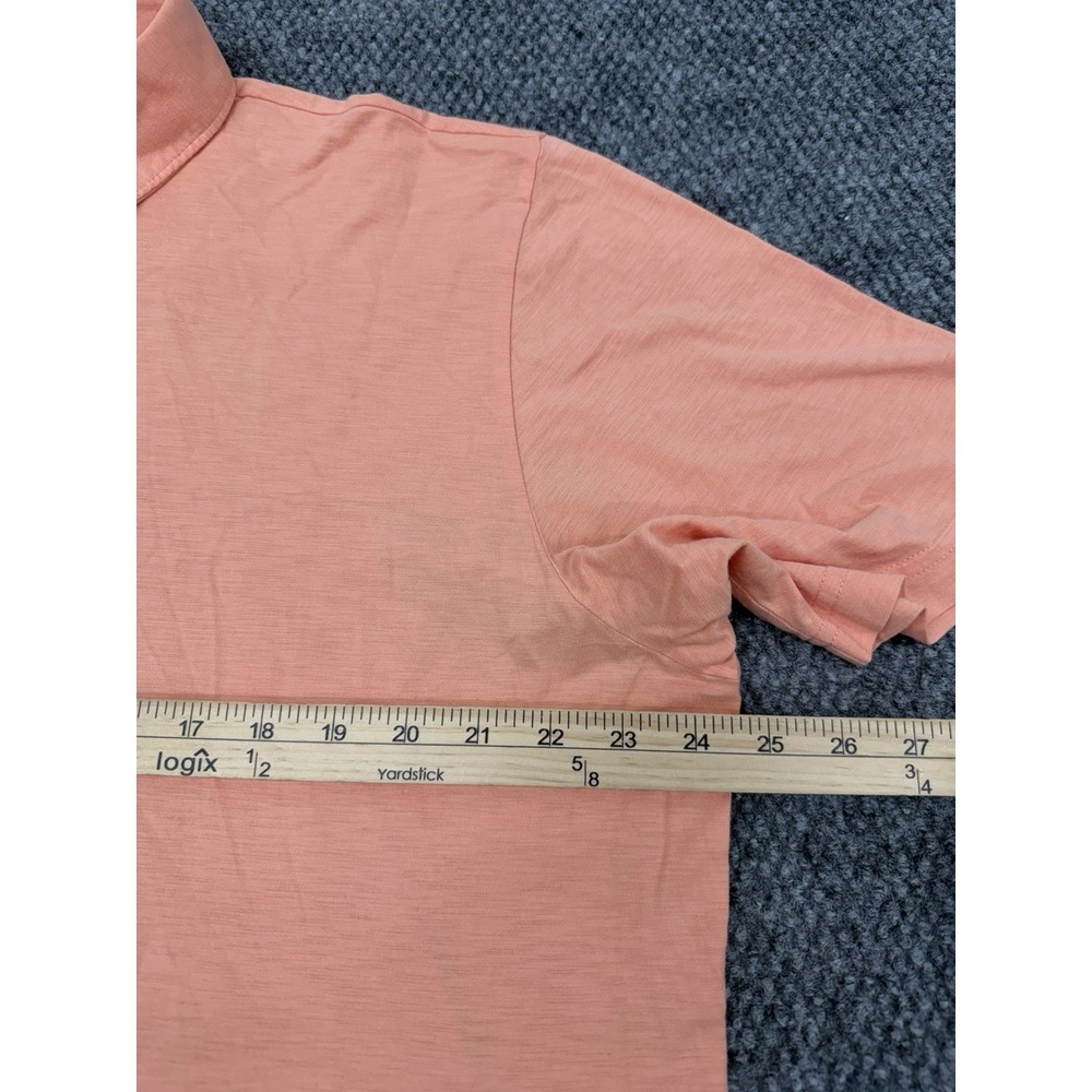 Peter Millar Crown Crafted Men's XL Orange Pima Cotton Polo Shirt Golf - Great - Picture 8 of 8